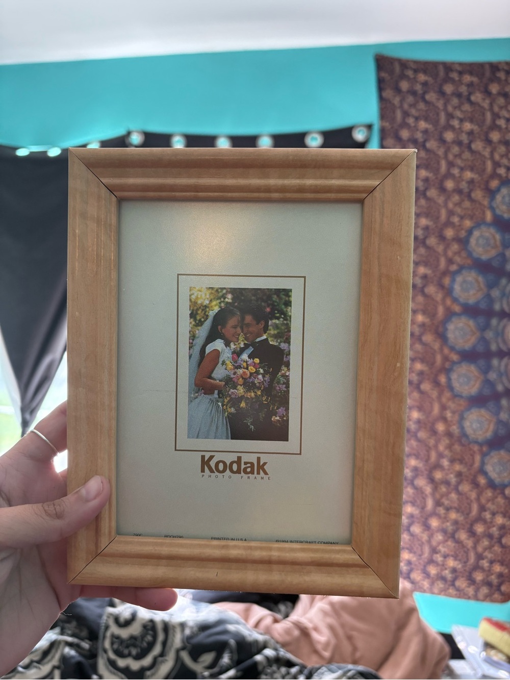 Vintage Kodak Light Natural Color Wooden Picture Frame